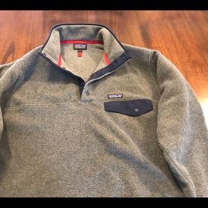 Patagonia Synchilla Gray Qtr-Zip Fleece Men Medium